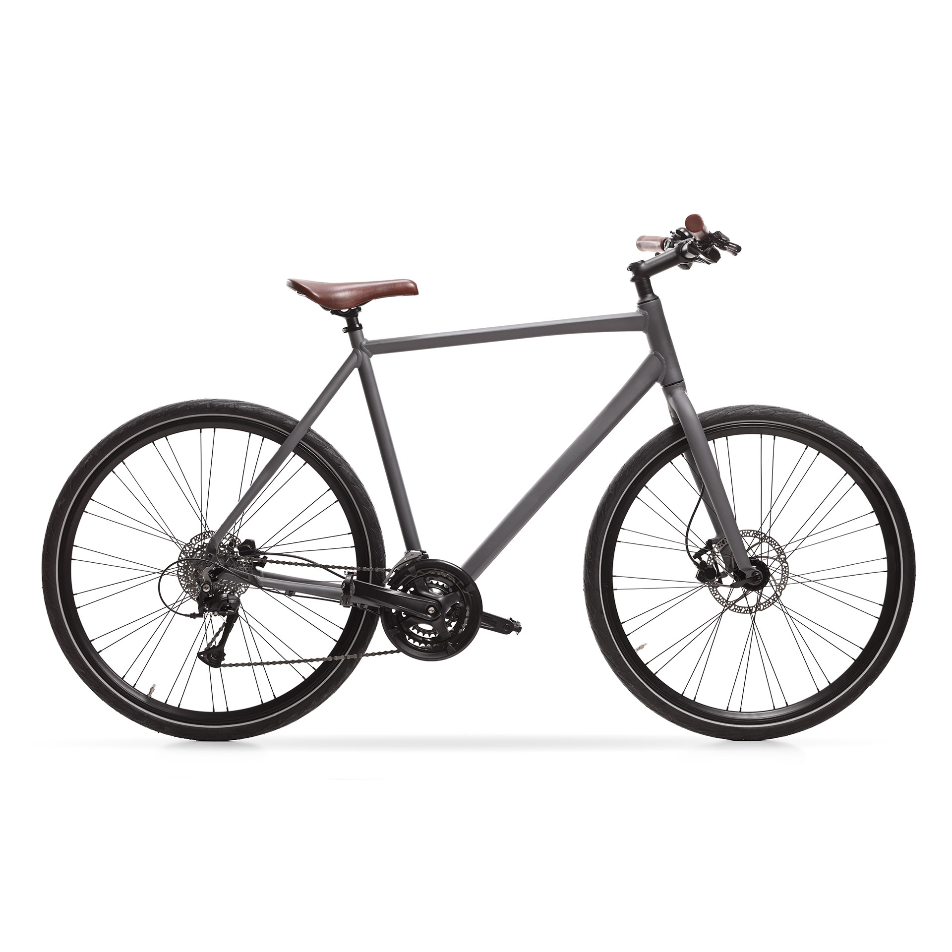 Urban city bike with disc brakes