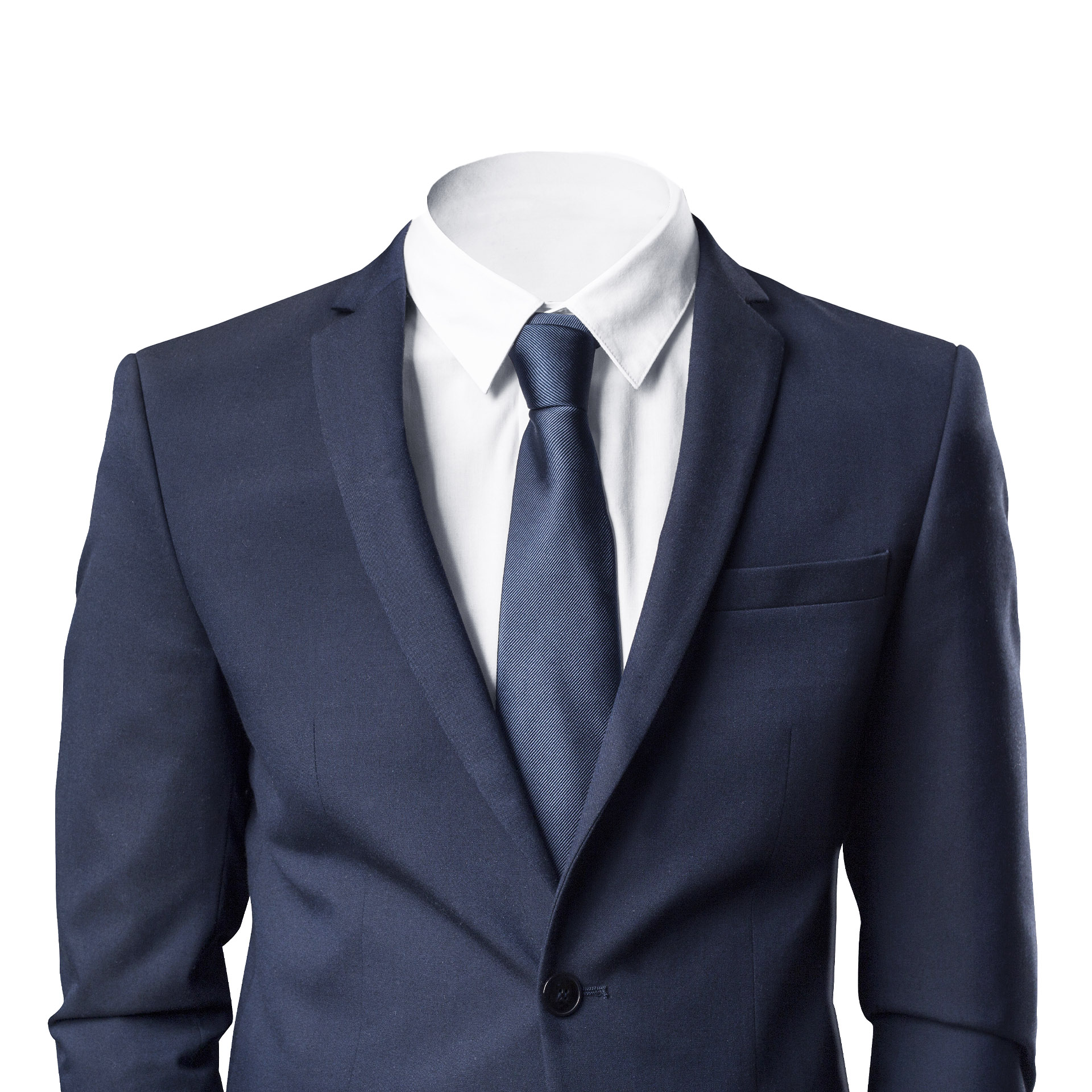 Classic business suit in dark blue